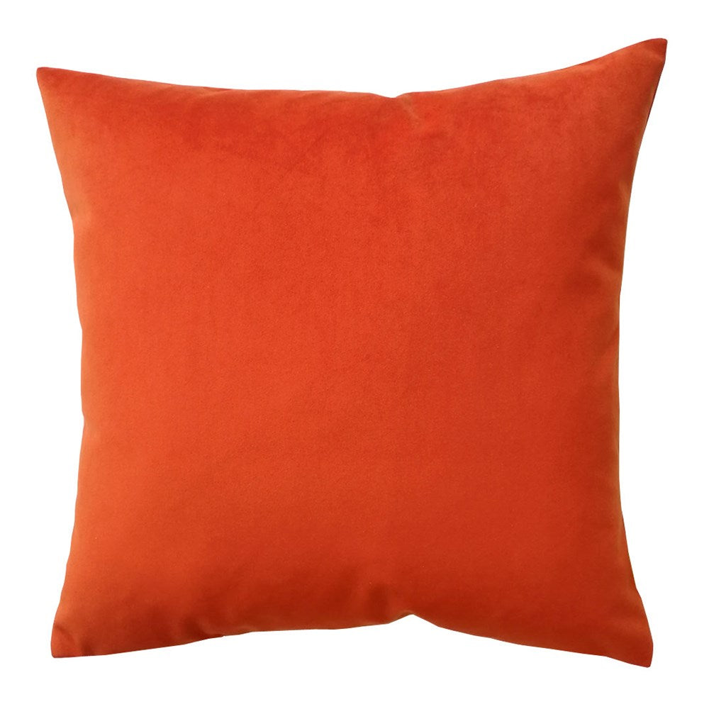 Plush Velvet Cushion Cover 50cm in paprika