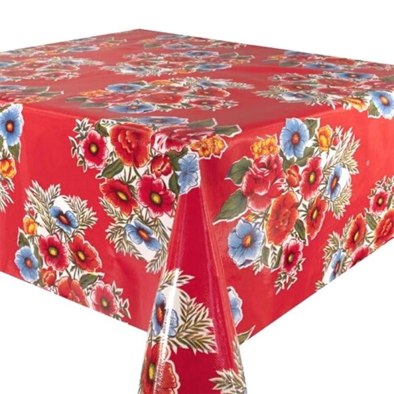 Ramilletes Oilcloth in red - Bolt of Cloth - Kitsch Kitchen