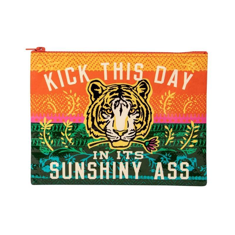 Zipper Pouch - Sunshiny - Bolt of Cloth - Blue Q