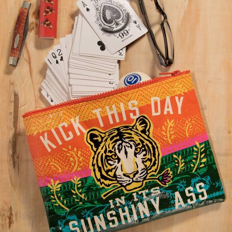 Zipper Pouch - Sunshiny - Bolt of Cloth - Blue Q