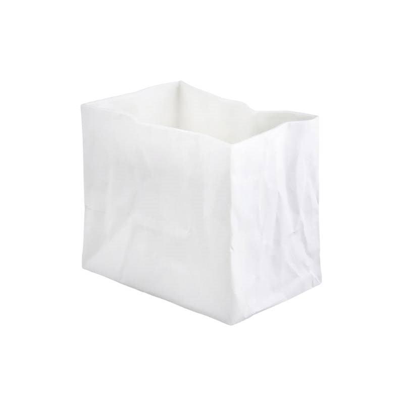 Rader Paper Bag Porcelain Vase Medium - Bolt of Cloth - Rader