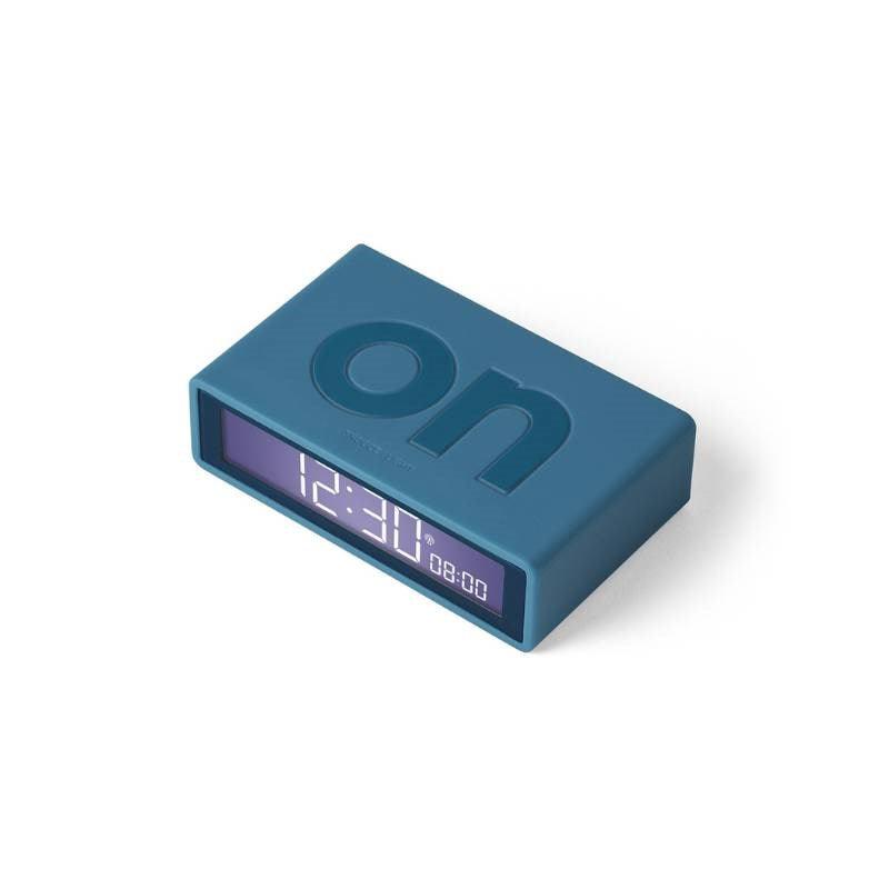 Lexon Flip+ Alarm Clock in duck blue - Bolt of Cloth - Lexon