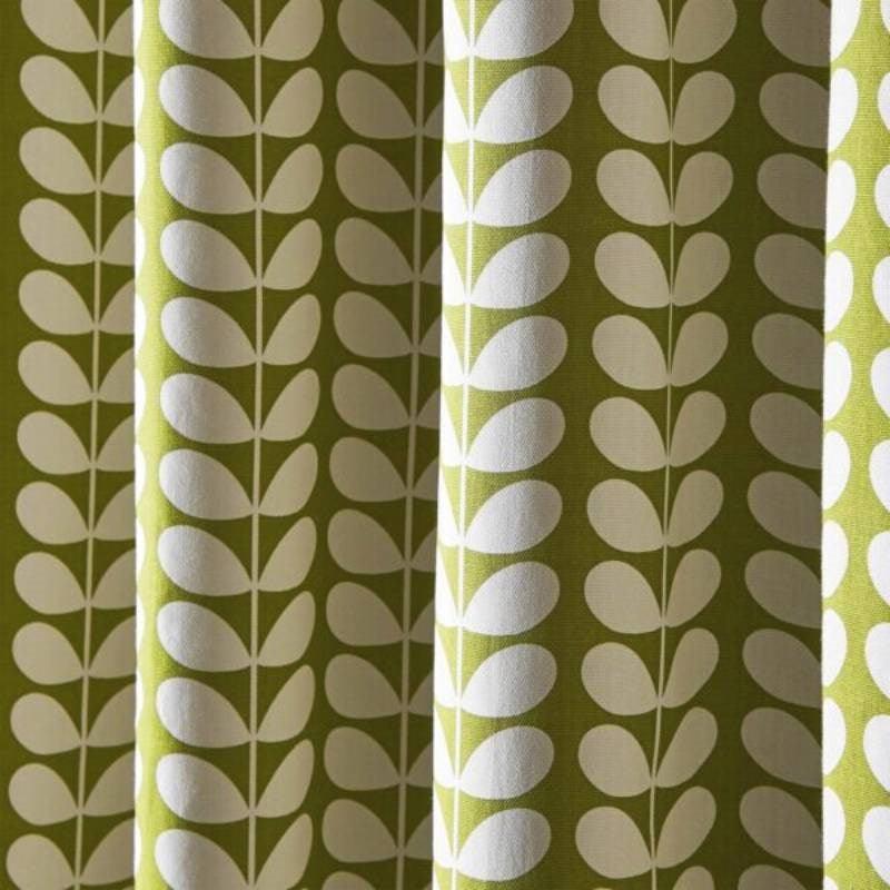 Solid Stem Eyelet Curtains in pear - Bolt of Cloth - Orla Kiely