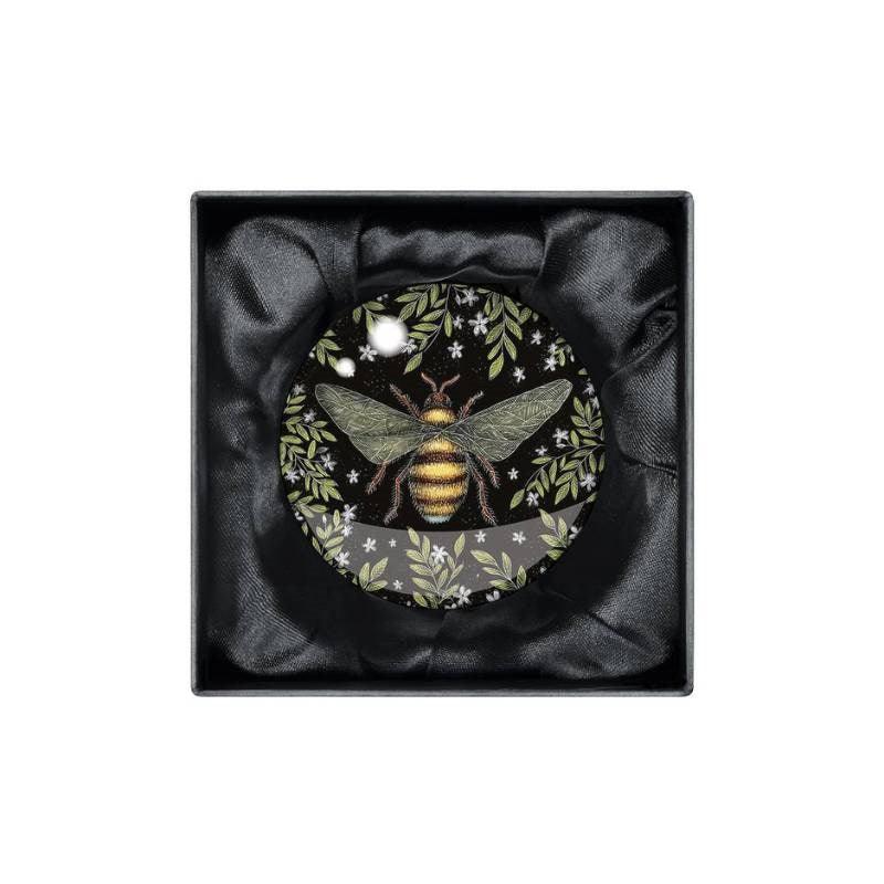 Honey Bee Glass Paperweight - Bolt of Cloth - Museums &amp; Galleries
