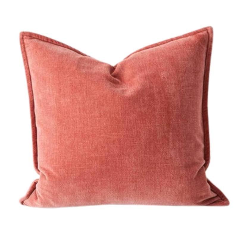 Nova Velvet Cushion Cover 50cm in rosewater - Bolt of Cloth - Weave