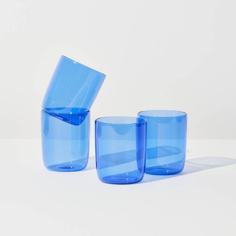 Belly Cups Set of 4 in blue