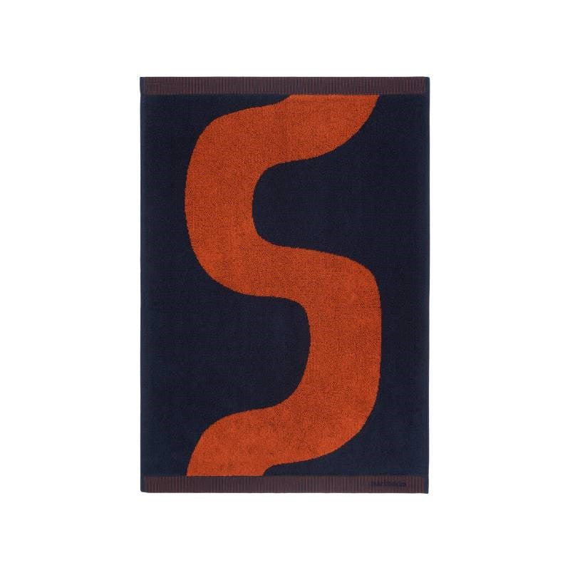 Seireeni Hand Towel 50x70cm in dark blue, deep red