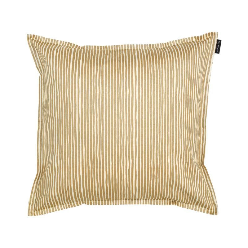 Varvunraita Cushion Cover 40cm in cotton, gold