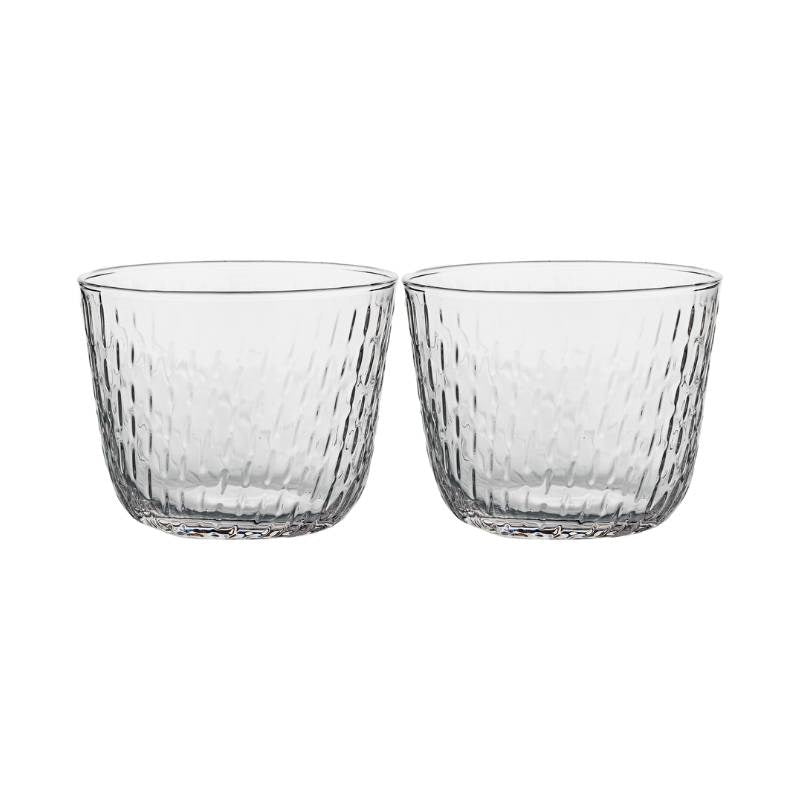 Syksy Glass Tumbler 220ml in clear - Set of 2