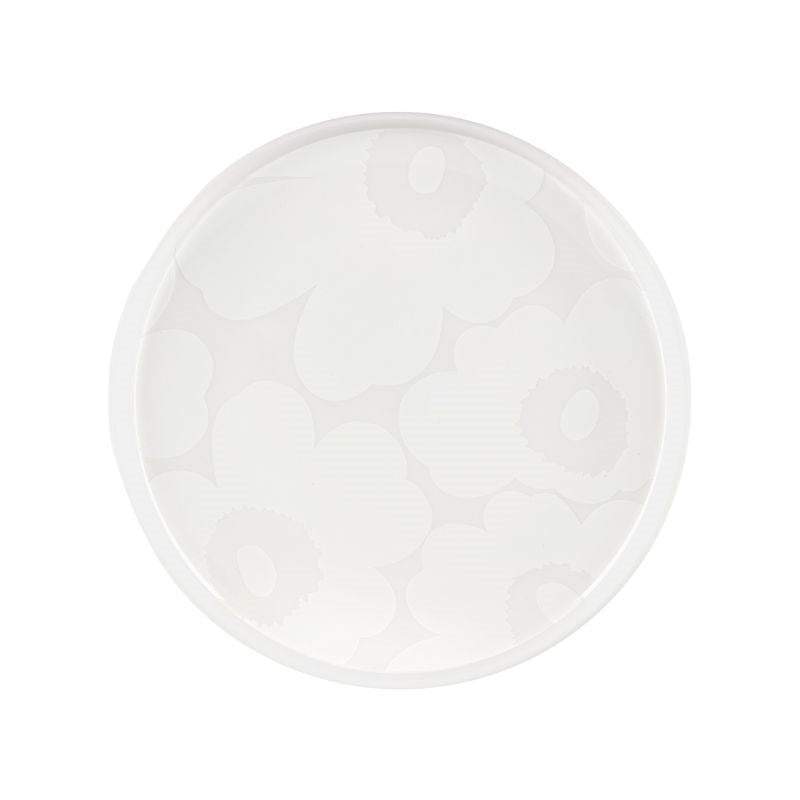 Unikko Plate 20cm in white, off white