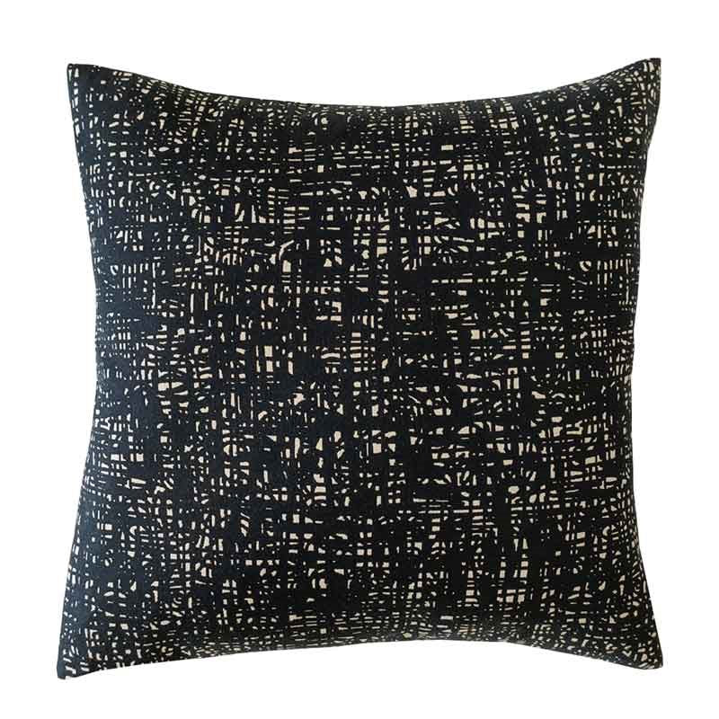 Bark Texture Cushion Cover 50cm in charcoal