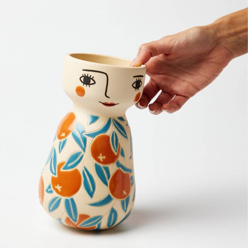 Orangina Vase