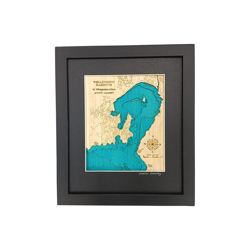 Wellington 3D Wooden Map - Small