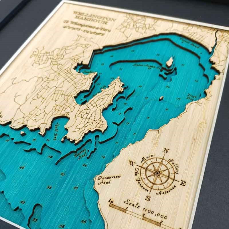 Wellington 3D Wooden Map - Small