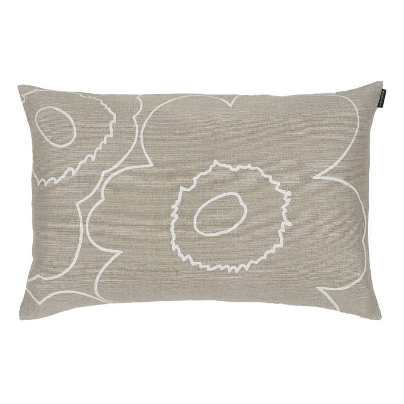 Piirto Unikko Cushion Cover 60x40cm in linen, white