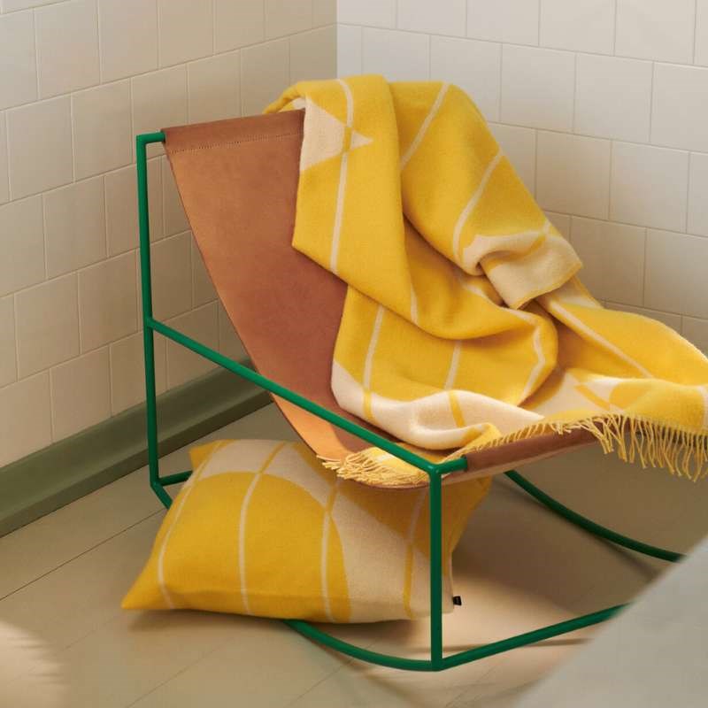 Vesi Unikko Cushion Cover 50cm in yellow