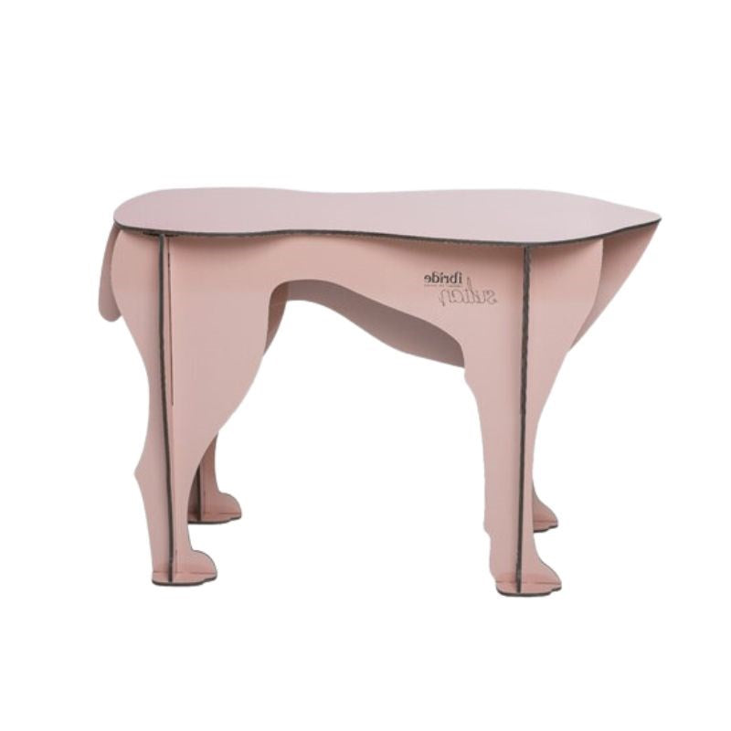 Sultan Dog Stool in glossy pink