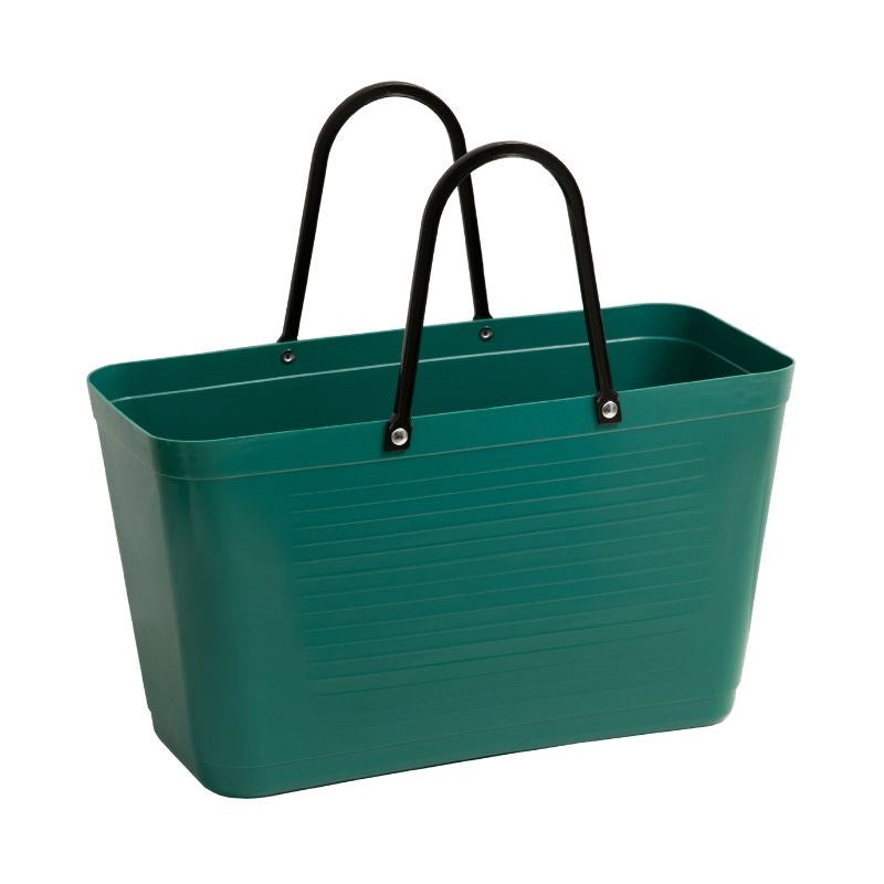 Hinza Green Plastic Bag in dark green
