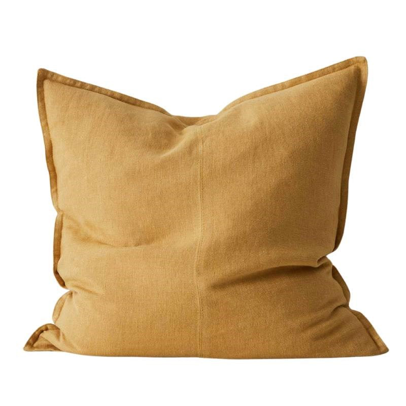 Como Linen Cushion Cover 50cm in amber