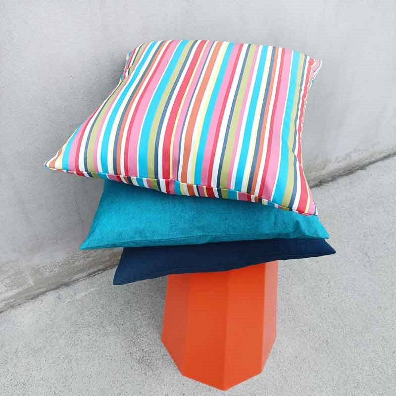 Way Stripe Outdoor Cushion Cover 50cm in pink