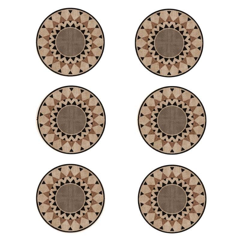 Round Vinyl Coasters Anamota - set of 6