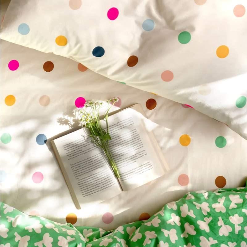 Spotty pillowcases hotsell