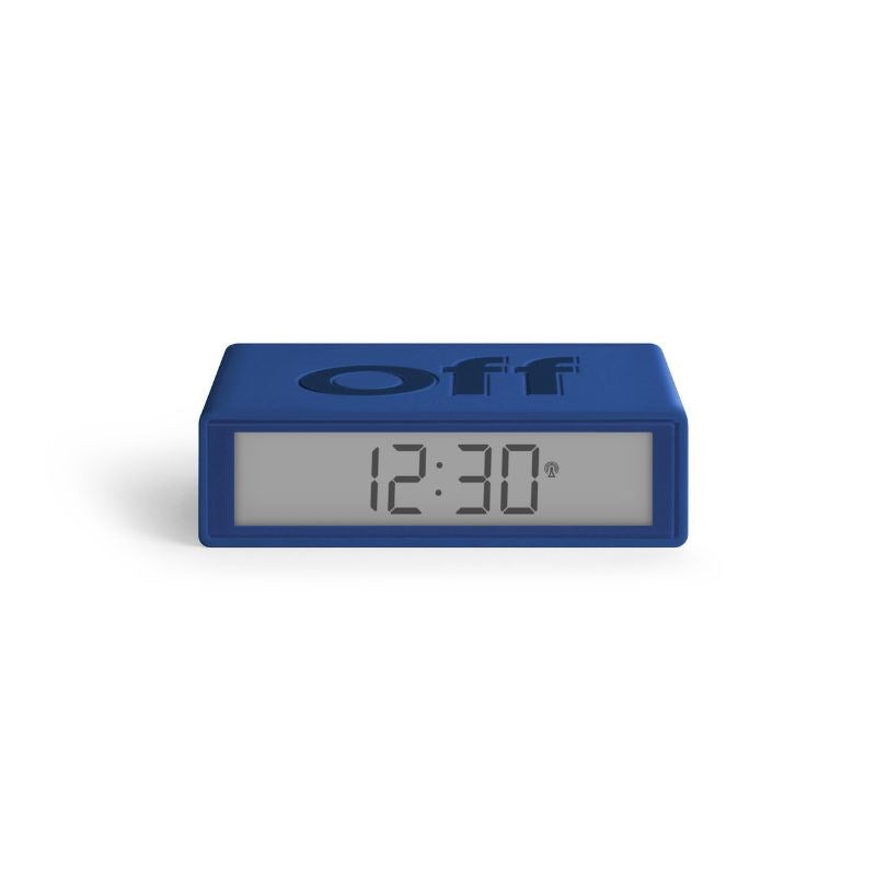 Lexon Flip+ Alarm Clock in dark blue