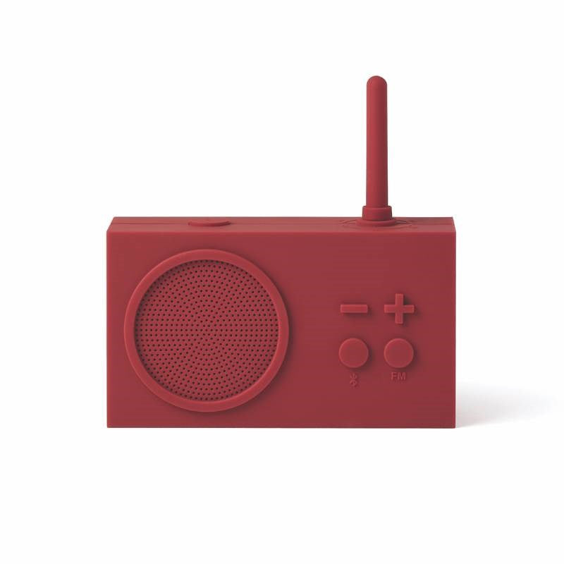 Lexon Tykho 3 Radio/Speaker in dark red