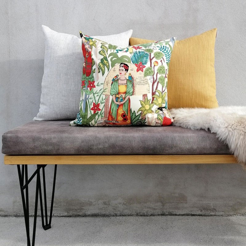Frida&#39;s Garden Cushion Cover 45cm in tea