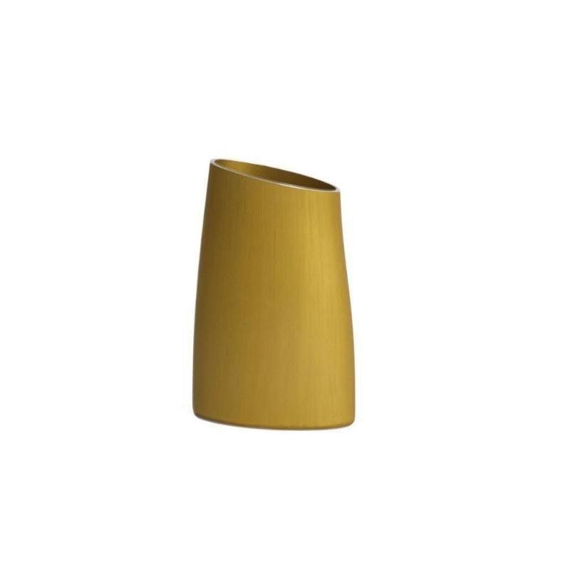 Aluminium Vase Small in gold - Bolt of Cloth - Fink