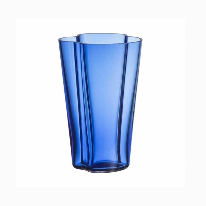 Alvar Aalto Vase 22cm in ultramarine blue - Bolt of Cloth - iittala