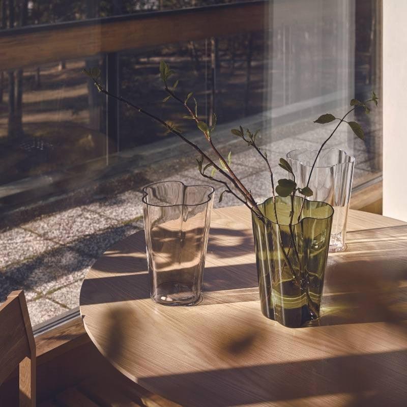 Alvar Aalto Vase 25cm in moss green - Bolt of Cloth - iittala