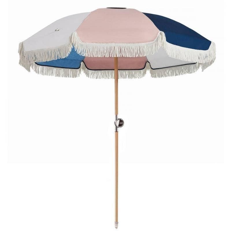 Aquatic Beach Umbrella - Bolt of Cloth - Basil Bangs