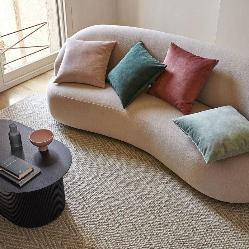 Ava Velvet Cushion Cover 50cm in emerald - Bolt of Cloth - Weave