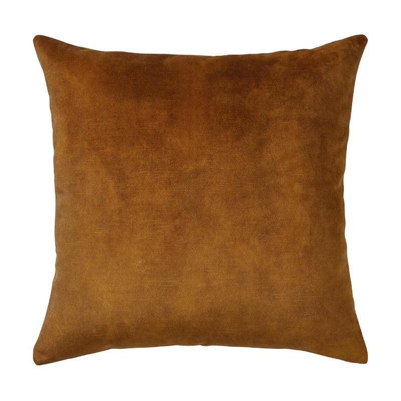Ava Velvet Cushion Cover 50cm in ochre - Bolt of Cloth - Weave