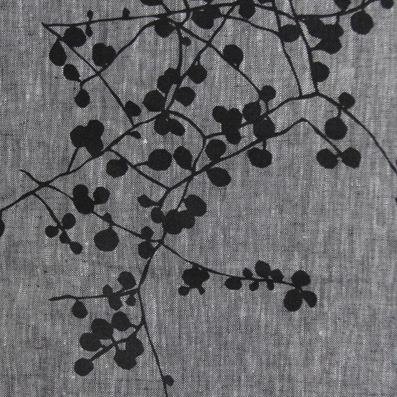 Beach Penny Linen in Flint Black - Bolt of Cloth - Hemptech