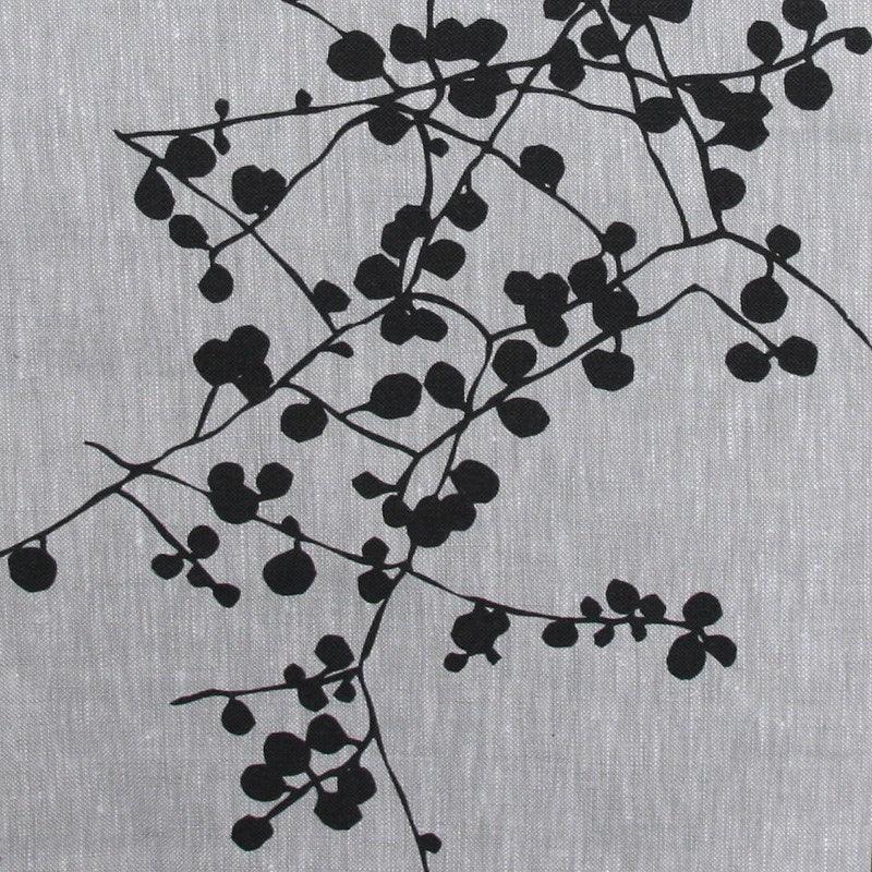 Beach Penny Linen in Silver Black - Bolt of Cloth - Hemptech