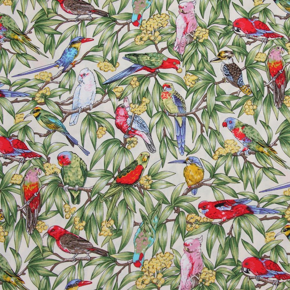Birds in Paradise fabric - Bolt of Cloth - NZ Design