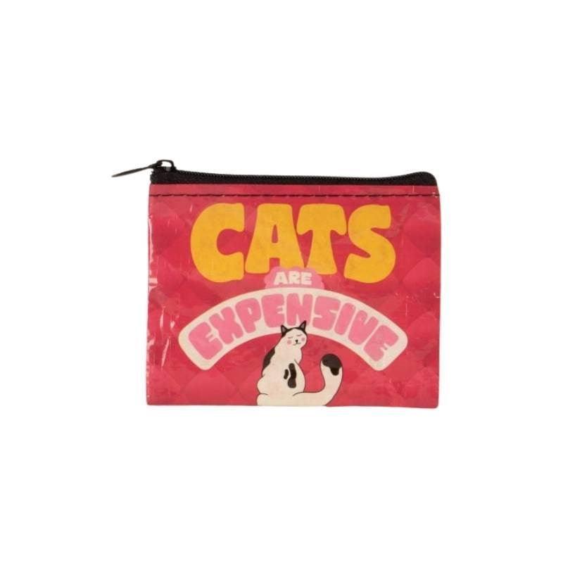 Coin Purse - Cats are Expensive - Bolt of Cloth - Blue Q