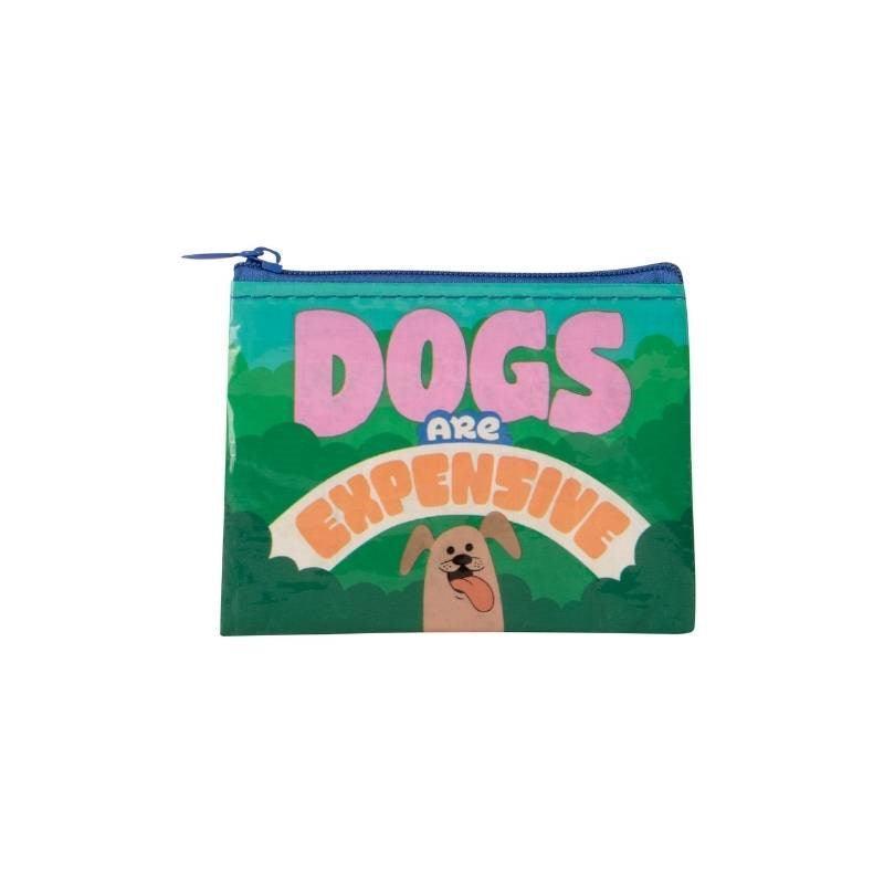 Coin Purse - Dogs are Expensive - Bolt of Cloth - Blue Q
