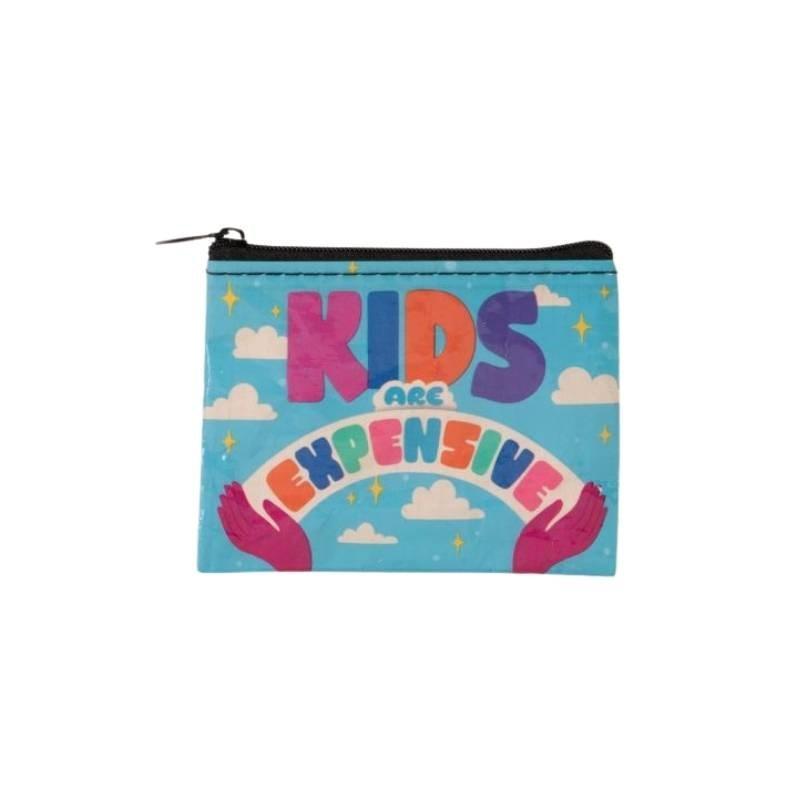 Coin Purse - Kids are Expensive - Bolt of Cloth - Blue Q