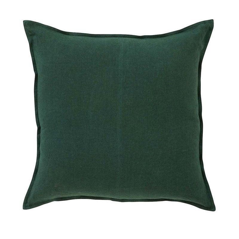 Como Linen Cushion Cover 50cm in forest - Bolt of Cloth - Weave