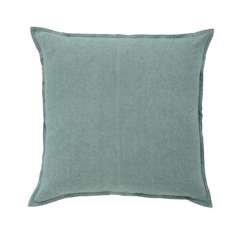 Como Linen Cushion Cover 50cm in mineral - Bolt of Cloth - Weave