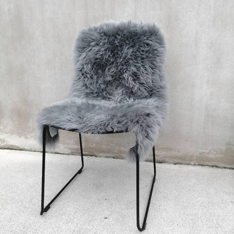 Dark Grey Sheepskin Rug - Bolt of Cloth - NZ Design