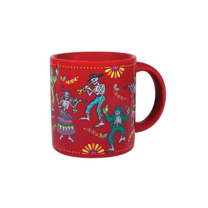 Day Of The Dead Disappearing Mug 350ml - Bolt of Cloth - The Unemployed Pholosophers Guild