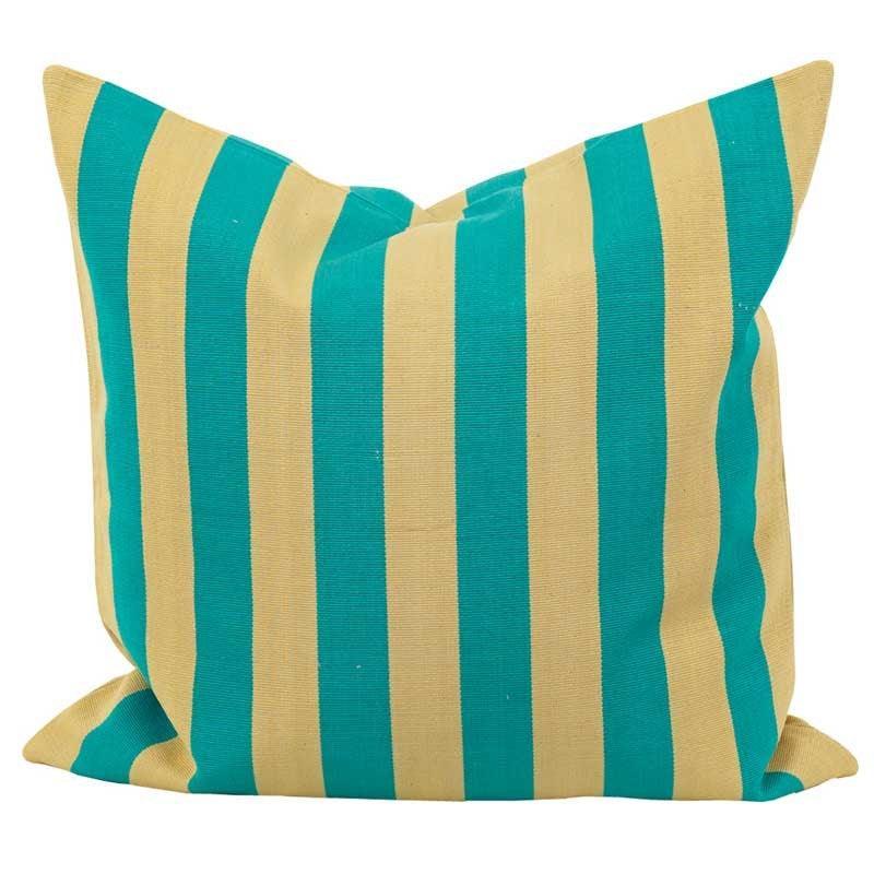 Emanuela Cushion Cover 50cm in beige, turquoise - Bolt of Cloth - Other