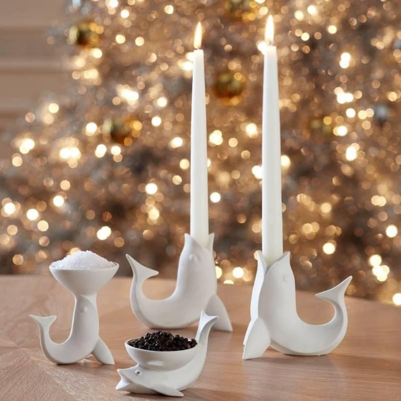 Fish Candle Holders Set of 2 - Bolt of Cloth - Jonathan Adler