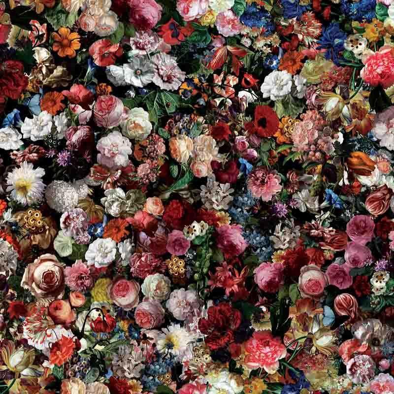 Flowerbomb Velvet in scarlet - Bolt of Cloth - Warwick