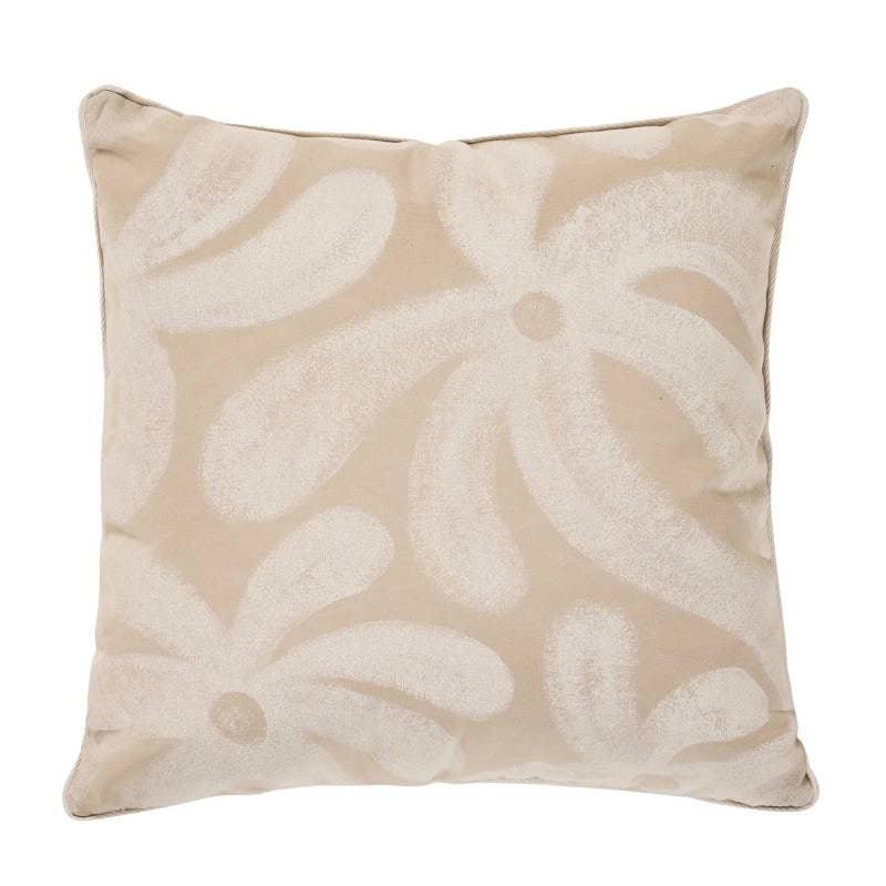 Flowers by Kane Lehanneur Outdoor Cushion Cover 50cm - Bolt of Cloth - Basil Bangs