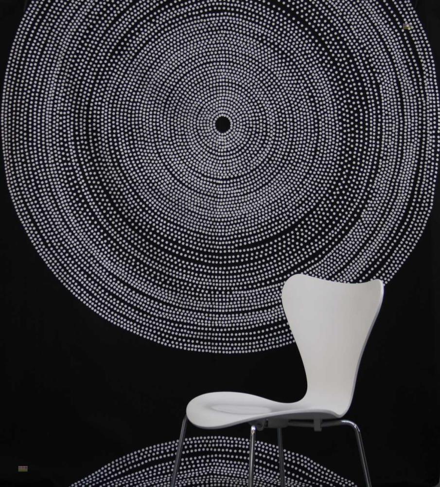 Fokus Fabric in Black and White - Bolt of Cloth - Marimekko